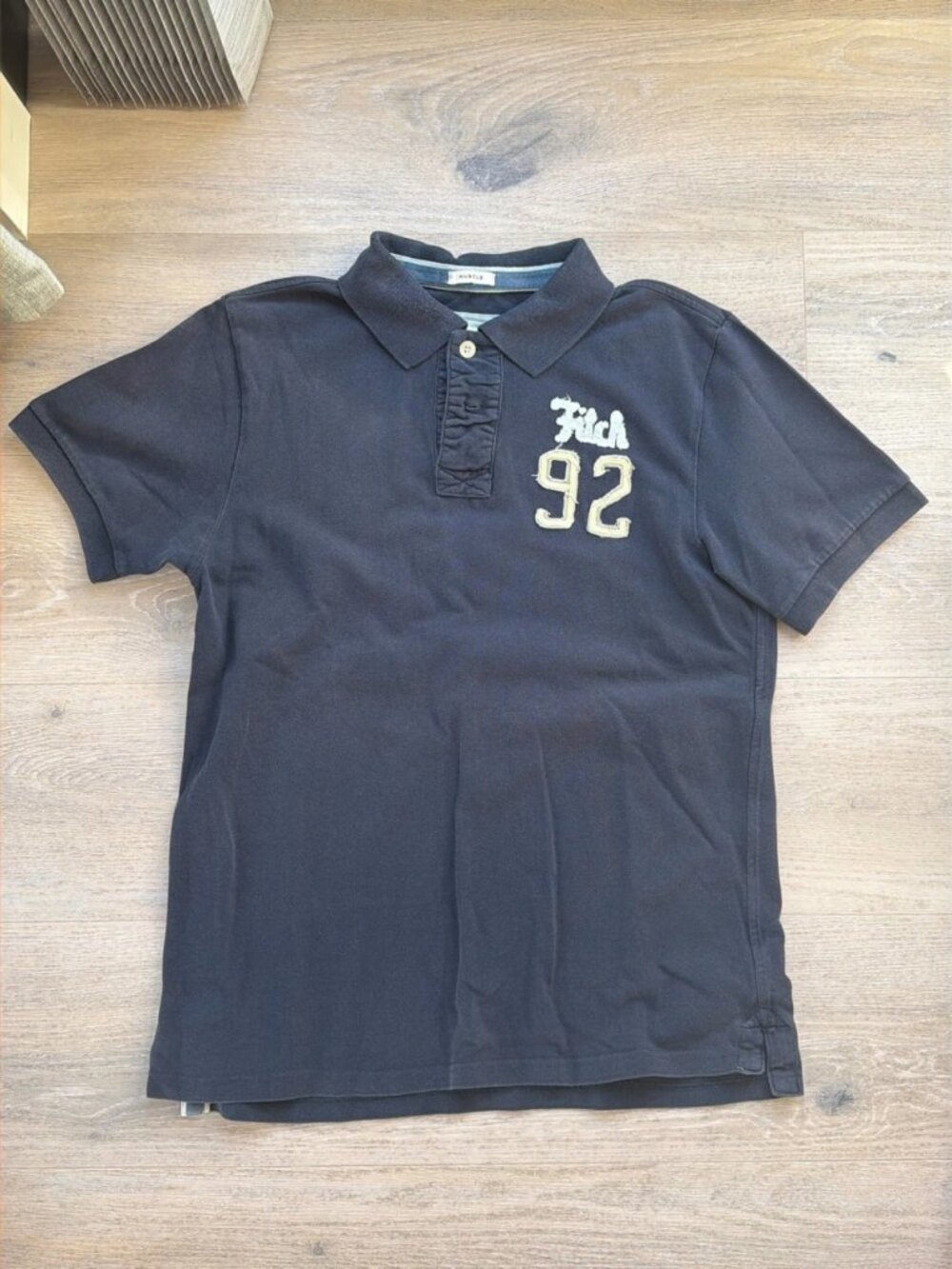 Men’s Navy Muscle Fit Polo Shirt Size L